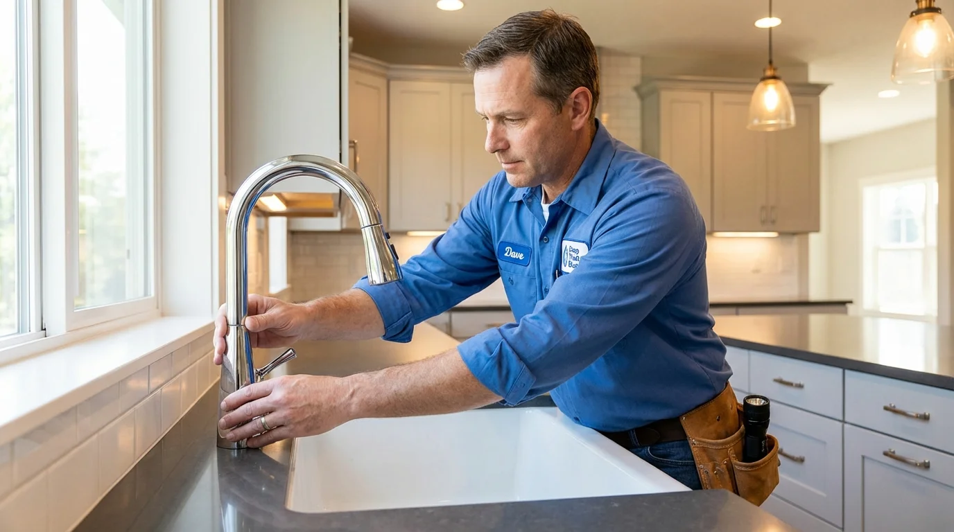 Kitchen faucet installation by Johns Plumbing LLC in Enigma